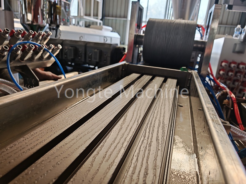 Yongte WPC Wall Panel Extrusion Machine tested successfully