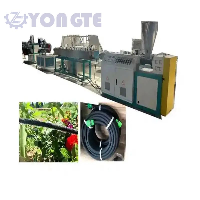 Yongte's rubber seepage pipe production line transforms waste tires into effective irrigation tools.