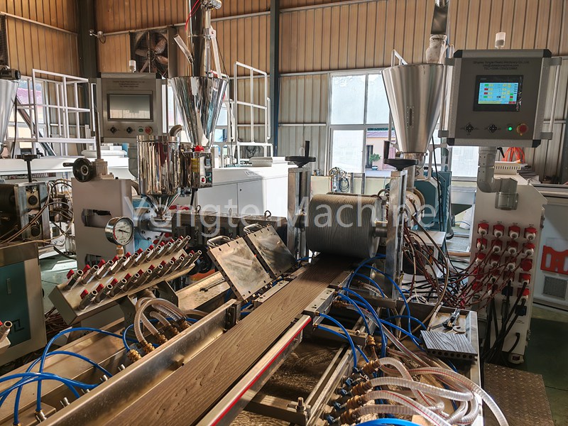 Yongte WPC Decking Extrusion Machine Successfully tested and inspected before delivery