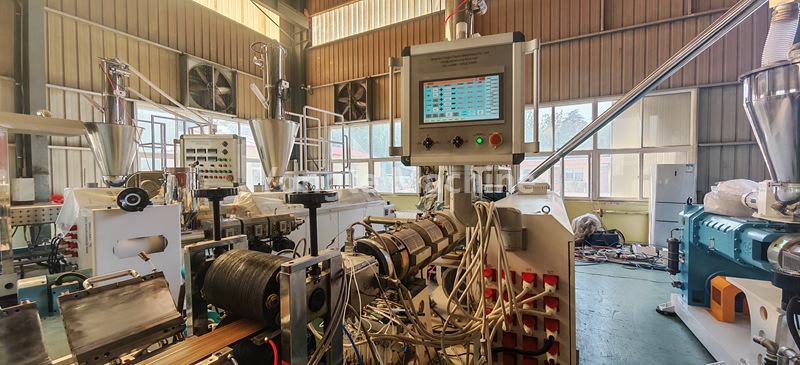 WPC Profile Machine tested for South Africa customer