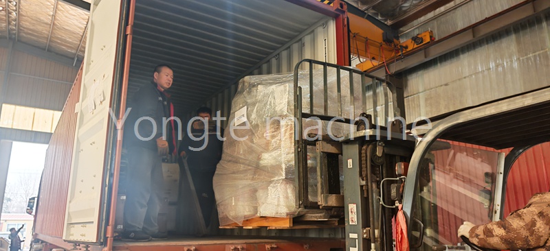Yongte made shipment of WPC machine to Romania