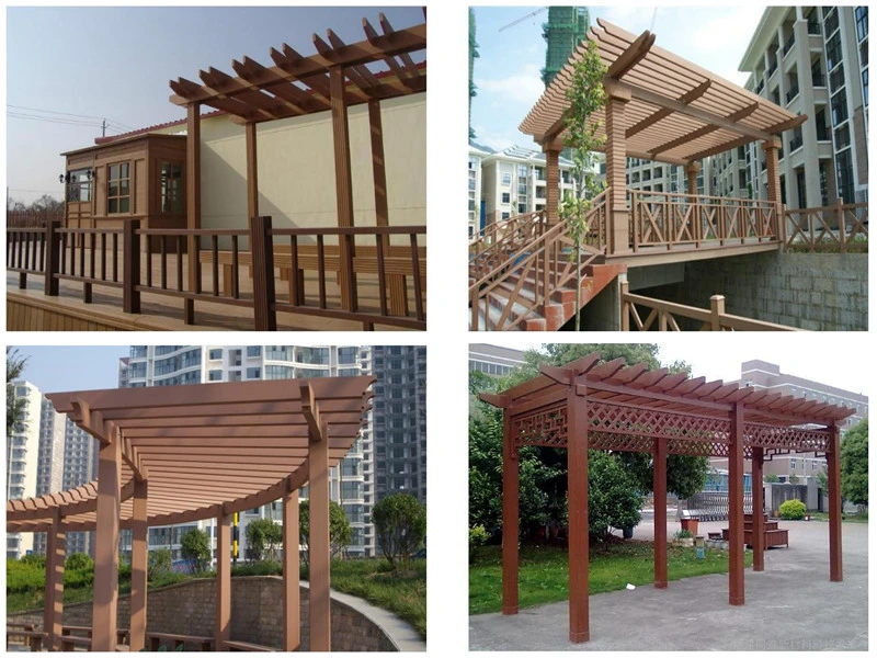 How many sets of molds are required to produce wood-plastic pergolas?