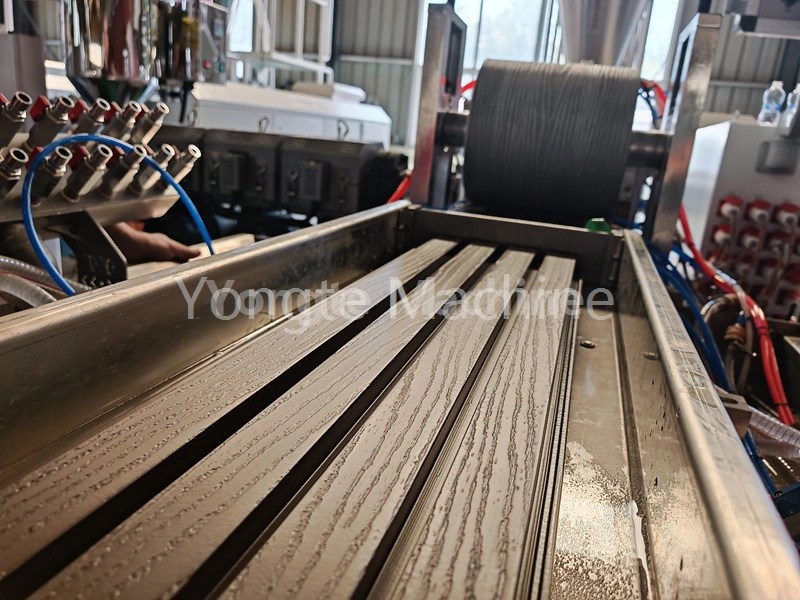 Wood plastic composite machine