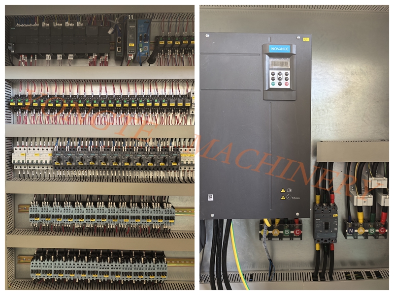 Yongte Plastic Machinery's high-quality electronic control system helps the efficient operation of wood-plastic production lines
