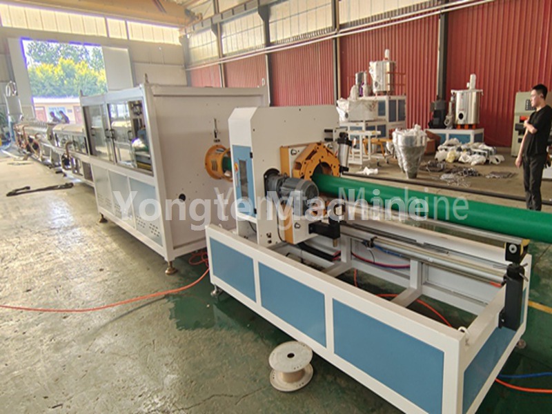 75-250mm PE water pipe production machine for Vietnam customer inspected successfully
