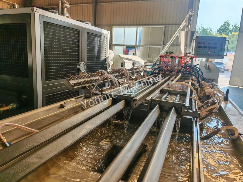 4-Cavity Plastic Profile Extrusion Machine Passes Strict 2-Hour Continuous Stable Operation Acceptance Test with Recycled Composite Materials