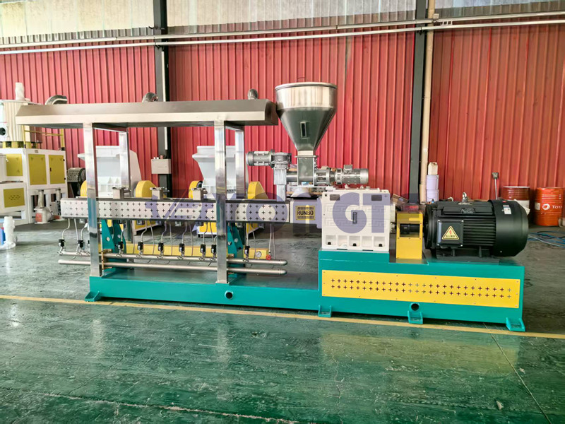 Parallel Double Screw Extruder for plastic granulation machine