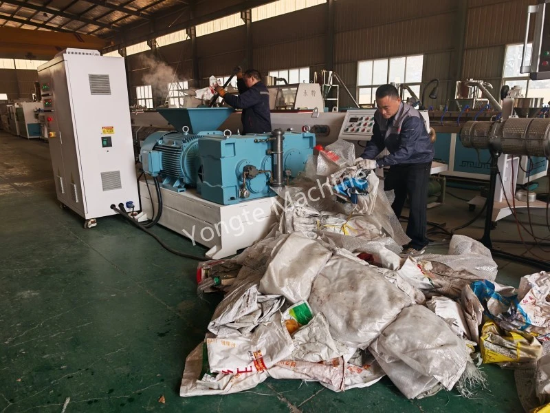 Parallel Twin Screw Extruder Africa Plastic Film Recycling