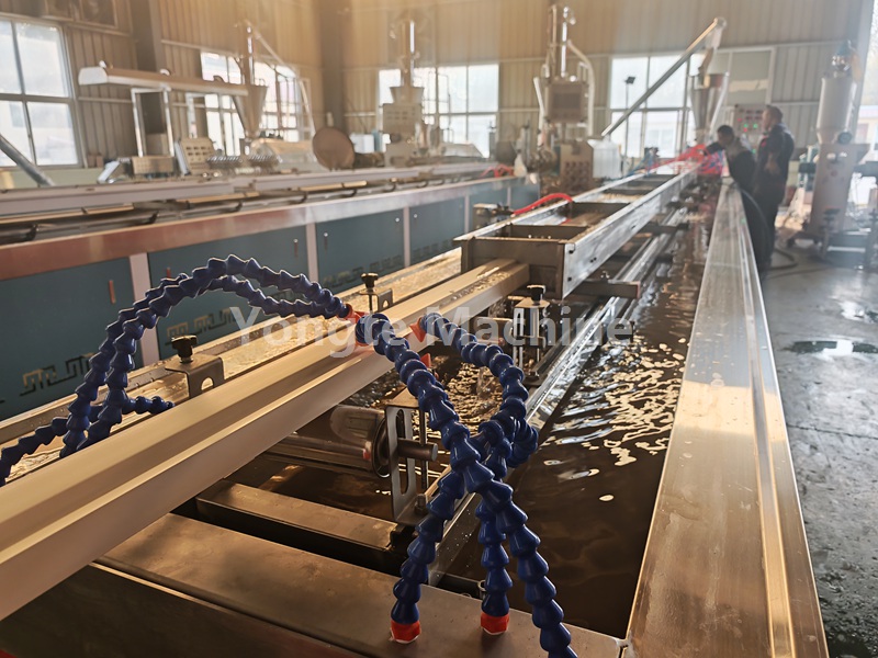 Solid Foamed WPC Door Profile Extrusion Line for Indian customer