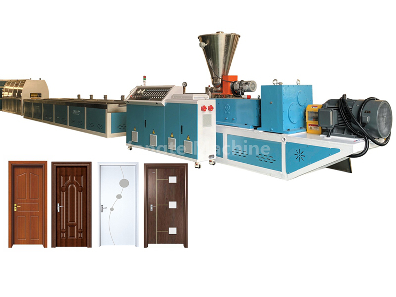 Wood plastic composite door machine