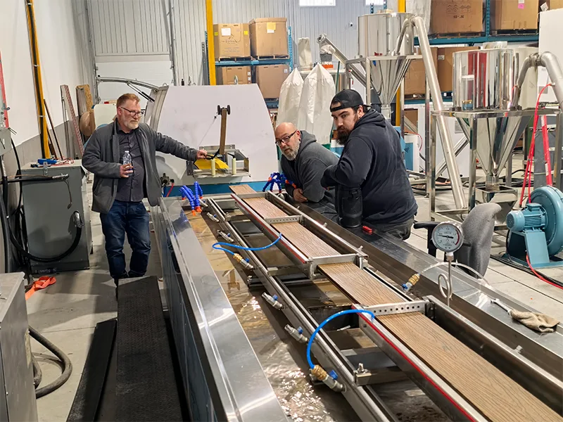 Yongte WPC Decking Extrusion Line: Successful Commissioning in Canada